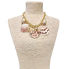 Ocean Seashell & Charm Necklace on Chunky Gold Chain