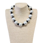 Black and White Pearl Gumball Necklace