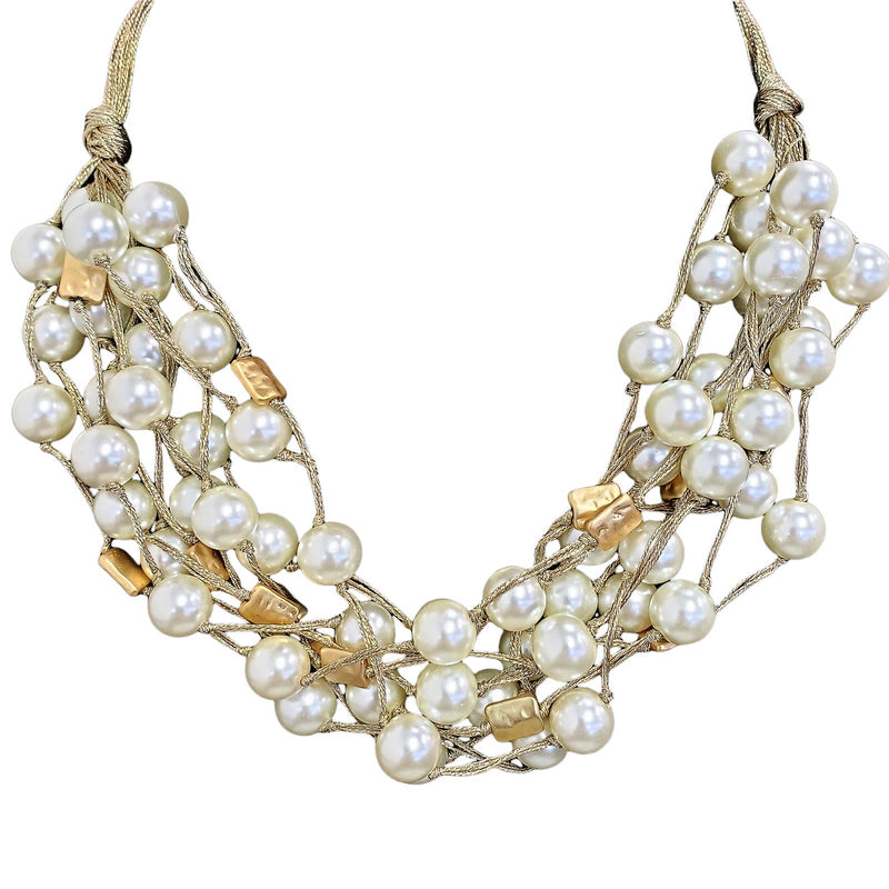 Buy AYESHA Womens & Girls Set Of White Crystals Western Statement Necklace  And Earrings | Shoppers Stop